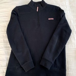 Vineyard Vines Navy Fleece Quarter Zip- S